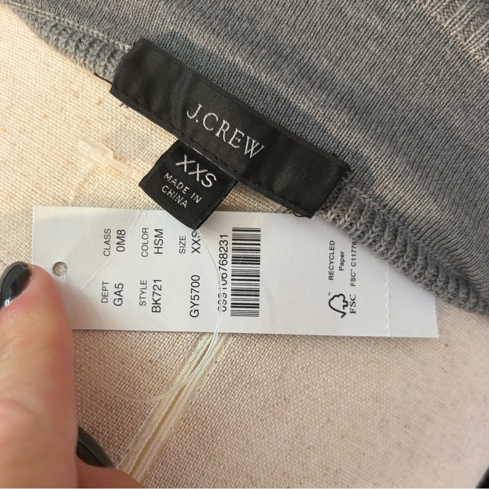 J. Crew Merino Wool Faux Wrap Midi Skirt - Picture 3 of 5